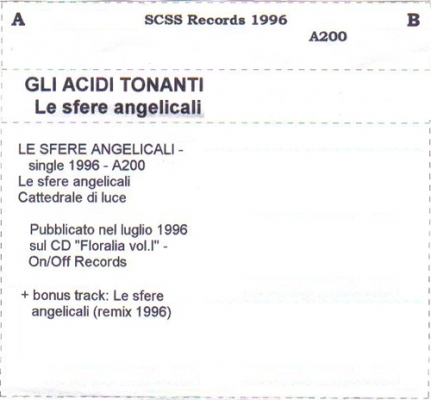 a200 gli acidi tonanti: le sfere angelicali ep 1996 a200 gli acidi tonanti: le sfere angelicali ep 1996